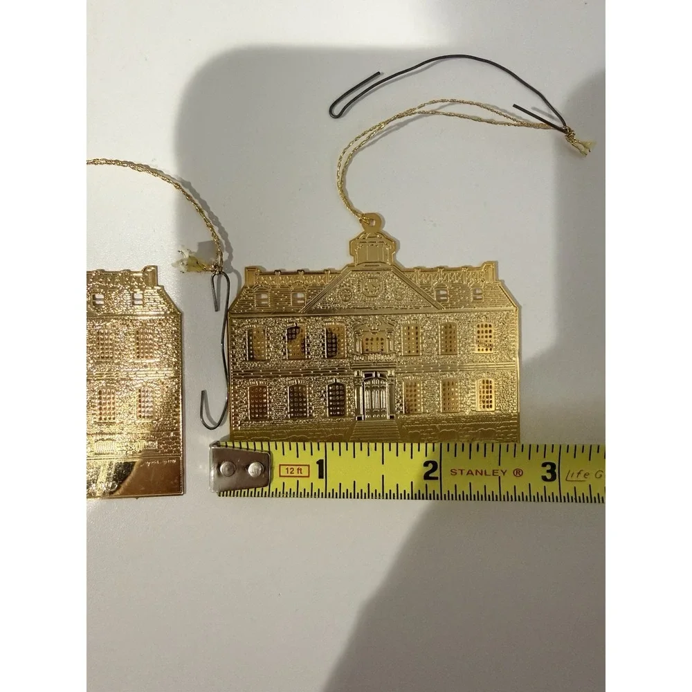 The Colony House Brass Christmas Ornament‎ Newport Rhode Island